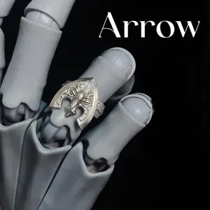 Anime JOJO Golden Wind Diamond is Unbreakable Arrow Cosplay Ring Adult Unisex Opening Adjustable Rings Jewelry Accessory Prop