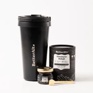 BetterAlt Himalayan Shilajit w/ Stainless Steel Tumbler | Lab-tested for purity | Vacuum-insulated Portable Drinkware BetterAlt Himalayan Shilajit w/ Stainless Steel Tumbler | Lab-tested for purity | Vacuum-insulated Portable Drinkware
