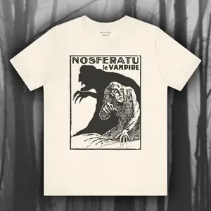 Nosferatu I, Horror Movie T-shirt, Silent Film Tshirt, Classic Movie Shirt, Vintage Gothic Art, Cinema Unisex Jersey Short Sleeve Tee