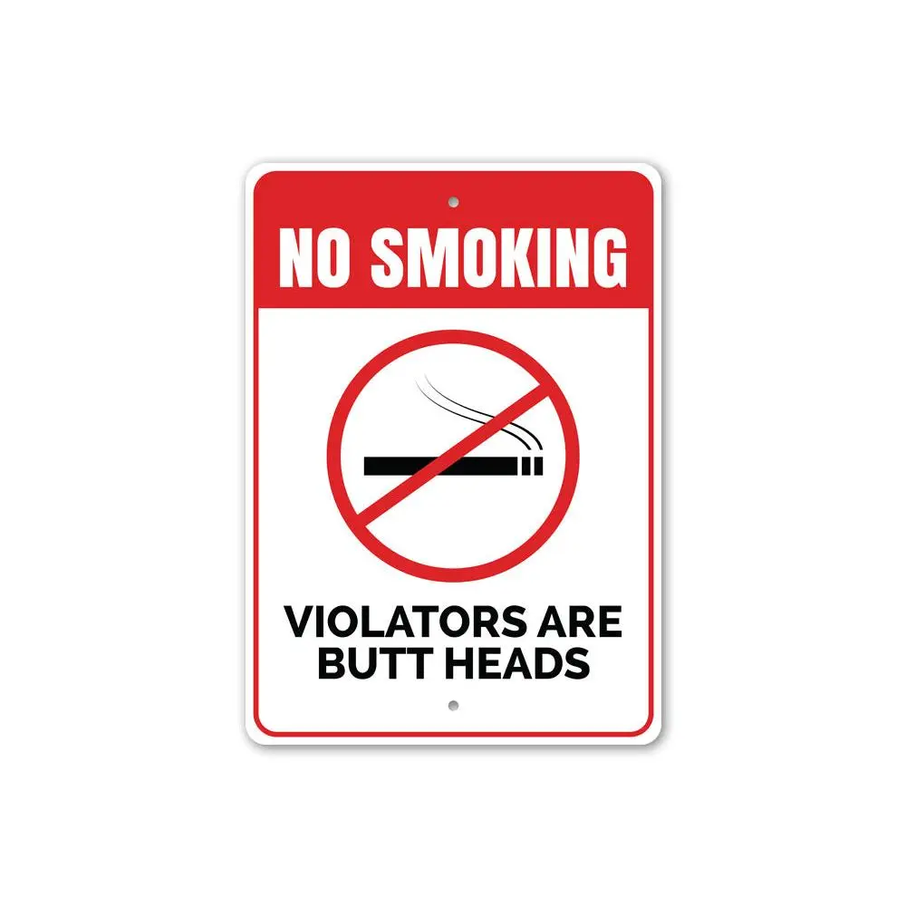 Butt Heads Smoking Sign