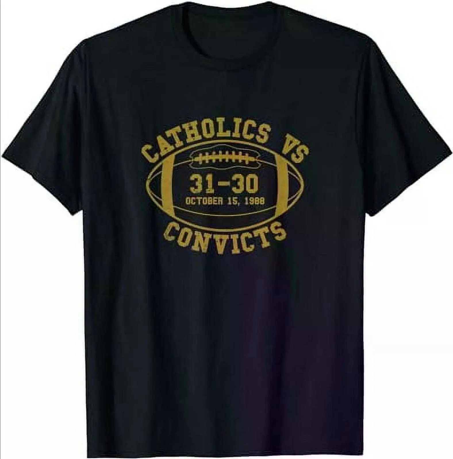 Catholics vs. Convicts Score Oct 15 1988 T-Shirt - TikTok Shop