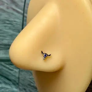 Bull Head Spiral Shaped Nose Ring