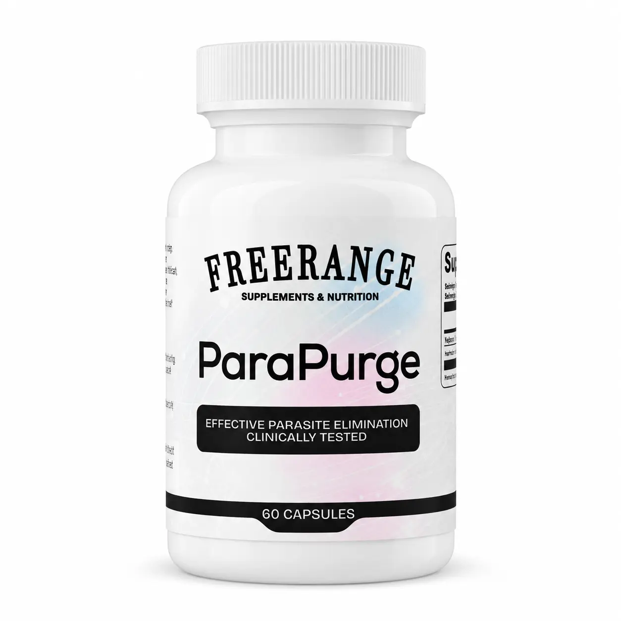 FreeRange ParaPurge Advanced Systemic Cleanse, Premium Gut Detox & Reset Formula, Supports Microbiome Balance & Digestive Health, 60 Veggie Capsules