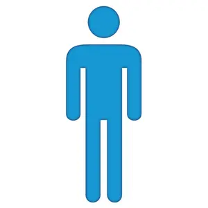 212 MAIN Advanced Graphics 940 Man Figure Corrugated Cardboard Stand-Up Cutout, Large-Size Home Decor for Wall Display