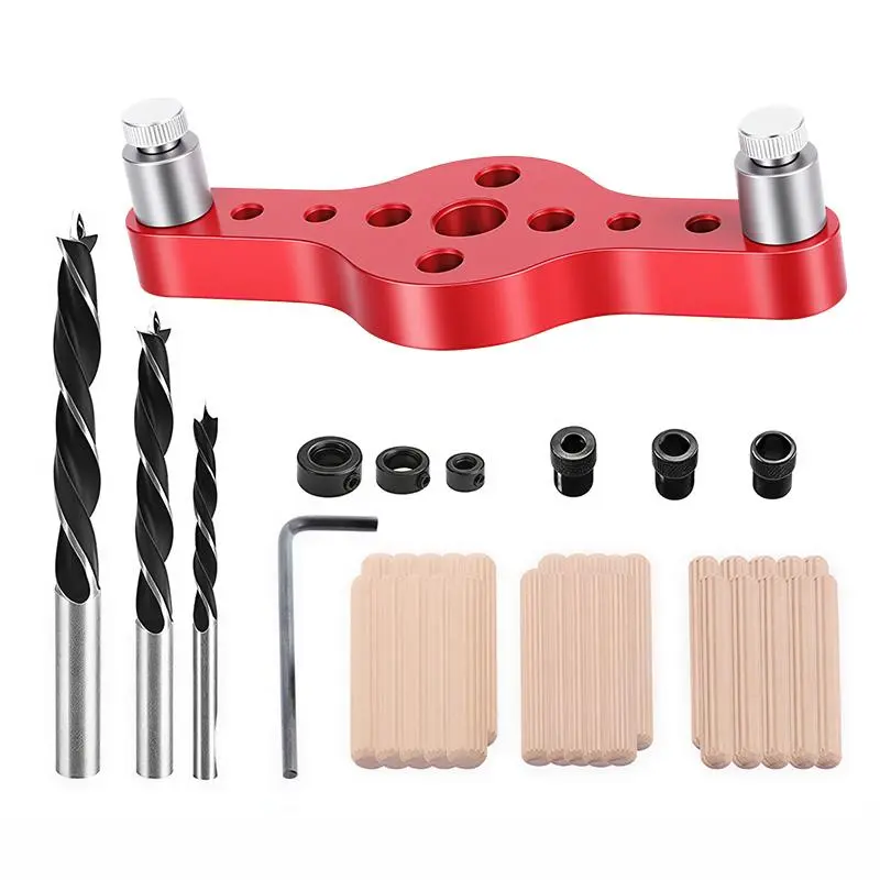 Multi-Position Drill Guide Lightweight Aluminum Jig with Anti-Rust Finish for Woodworking DIY, Includes 3 Mounting Screws fathersdaygift Power Tool Accessories