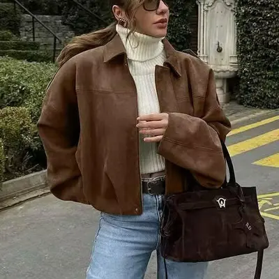 Zara Faux Suede Jacket Fall 2025 TikTok Shop