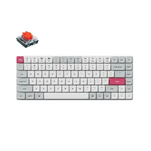 Keychron K3 Max Ultra-Slim 75% Low-Profile Wireless Mechanical Keyboard (QMK/VIA) | 2.4G + Bluetooth + USB-C Wired | Mac/Windows | White Gray