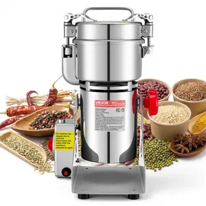 VEVOR 300g Electric Grain Mill Grinder, 1500W 28000RPM High Speed Spice Corn Dry Grinding Machine, Stainless Steel Pulverizer Powder Machine for Dried Grains Coffee Beans Spices Nuts (270 Swing Type)