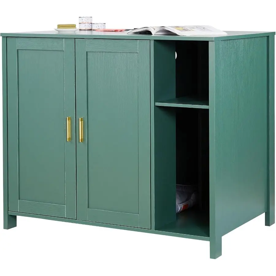 Dark Green，Built-in Power Outlet