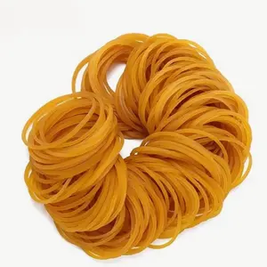 Strong Elasticity Yellow Multi-Purpose Rubber Bands, Diameter 38mm Bubber Ring, Elastic Bands, Durable Natural Rubber for Office, School & Home Use