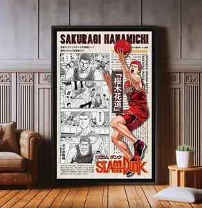 Slam Dunk Anime Poster: Sakuragi Hanamichi Print( Unframed - Print Only )