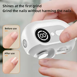 2027 New Smart Nail Clipper with LED Light, 4 in 1 Electric Manicure Nail Trimmer and Polisher, Convenient Care Tool for Gifts