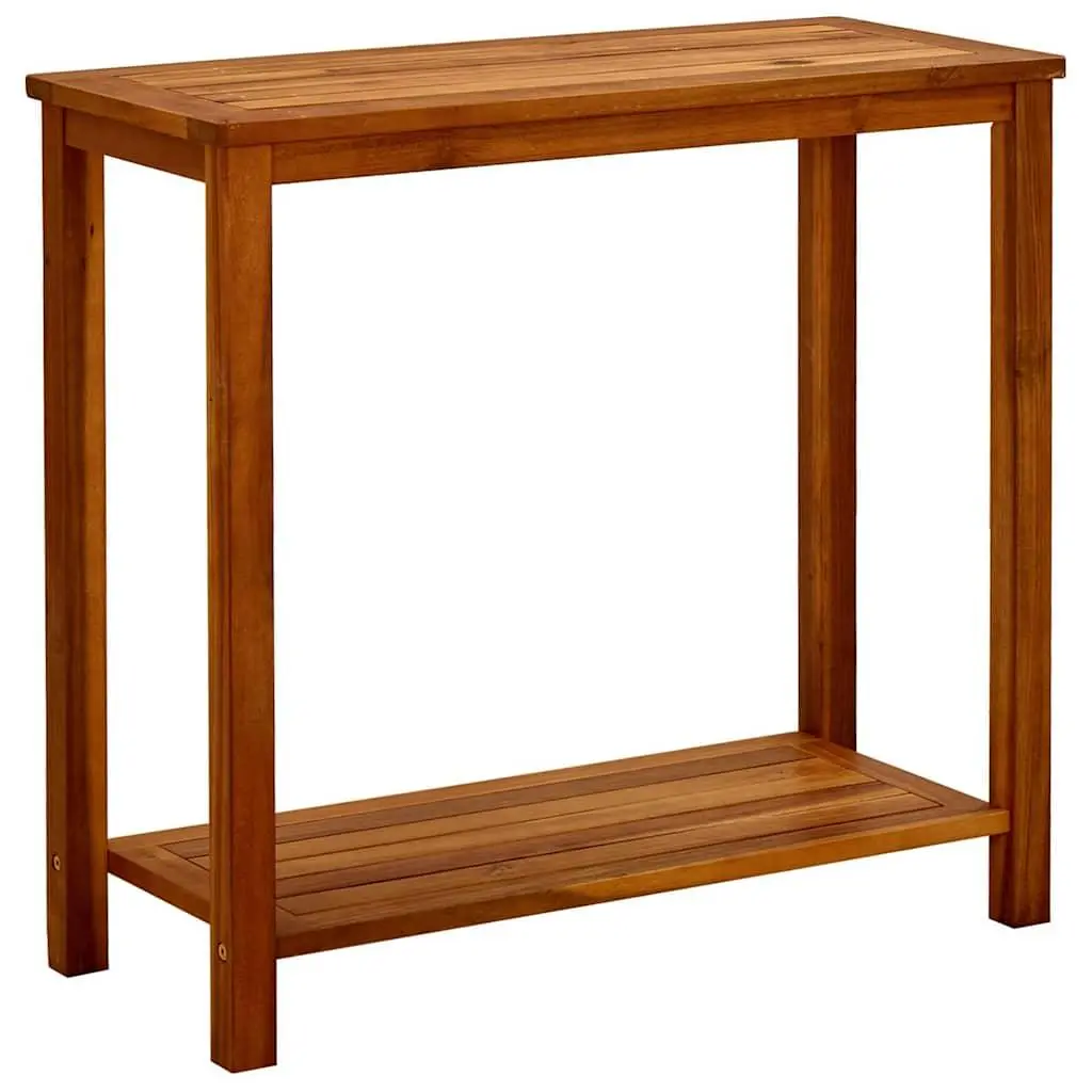 vidaXL Solid Acacia Wood Patio Console Table Entryway Table Accent Table Sideboard Desk Hallway Indoor Yard Furniture Decoration Poolside Yard Home 316405