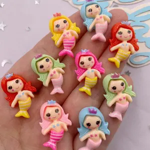 12PCS cute mermaid princess Figurines, Doll Figurines , cute resin Figurines , suitable for crafts and room decoration, perfect for Valentine's Day and mermaid parties