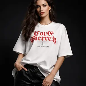 BLCK/WHT91 Guns & Pierce Oversized T-Shirt | 300GSM Premium Streetwear