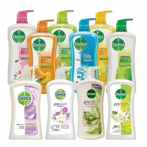 Dettol Body Wash & Shower Gel 900 ml Original Lasting Fresh Cool Peach Scent with 3 Bar Soap Option for Daily Skincare Routine
