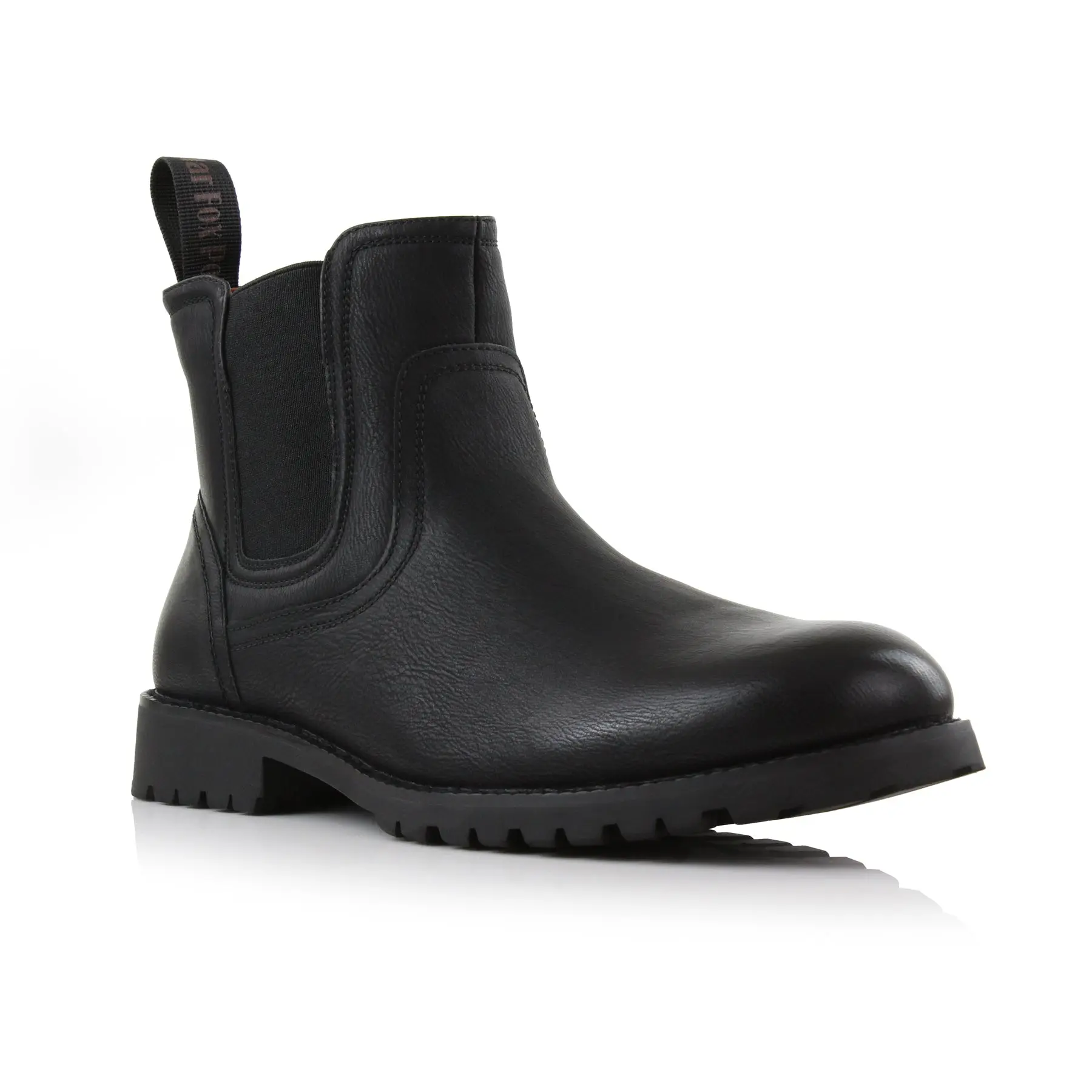 Polar Fox Duncan classic plain-toe bulk chelsea boots, in Black, Men's Size 6.5 - 13