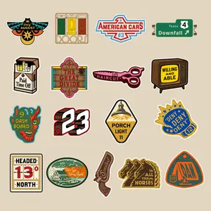 N-Khan Sticker, Set Of The GreatDivide Tracklist Die-cut Stickers