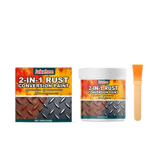 Jakehoe Two-In-One Rust-Removing Metal Primer, Water-Based Metal Cleaning, Waterproof, Anti-Rust And Corrosion-Resistant Primer