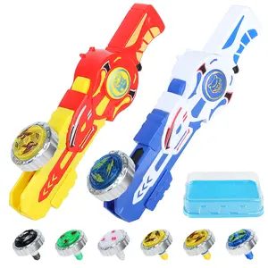 Rivalry Games, Bey Battling Top Burst Gyro Toy Set, with 6 Spinning Top Burst Gyros 2 Toy Launchers, Combat Battling Game Gifts for Boys Children Kids Ages 6 7 8 9 14+