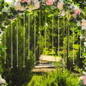 10 Pack Octagon Acrylic Crystal Beaded Garland Strands