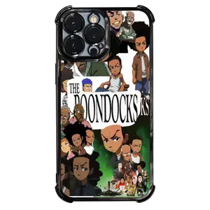 Phone Case, Casing - 1pc The Boondocks Phone Case with Electroplating Process, Phone Accessory Protective Cover Featuring Reinforced Cushioning And Collision Prevention, Compatible with iphone Models 17, 16, 15, 14, 13 Pro Max Accessories