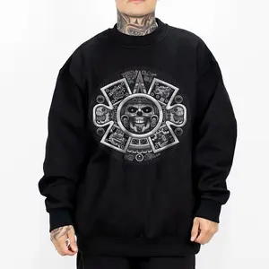 Chicano Clothing Mexican Clothes Oversized Graphic Tee for Men & Women Medium Heavy Polyester Sweatshirt Loose Fit Casual Streetwear MX9 Unisex Hoodie True to Size Fit