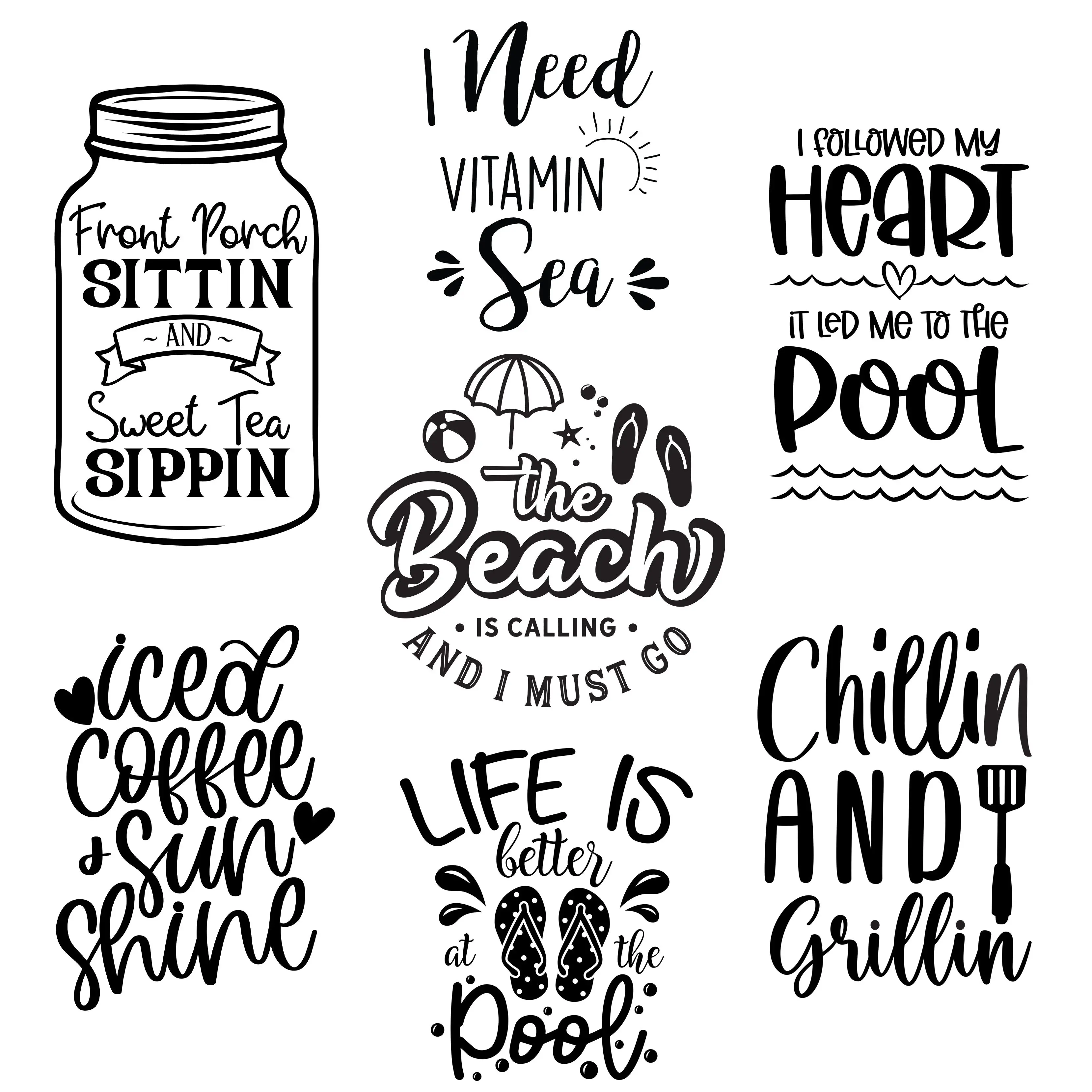 Summer Laser Engraved Sleeves