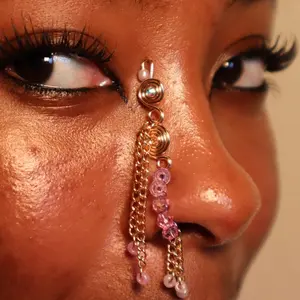 Purple Jhumka Dream Nose Cuff