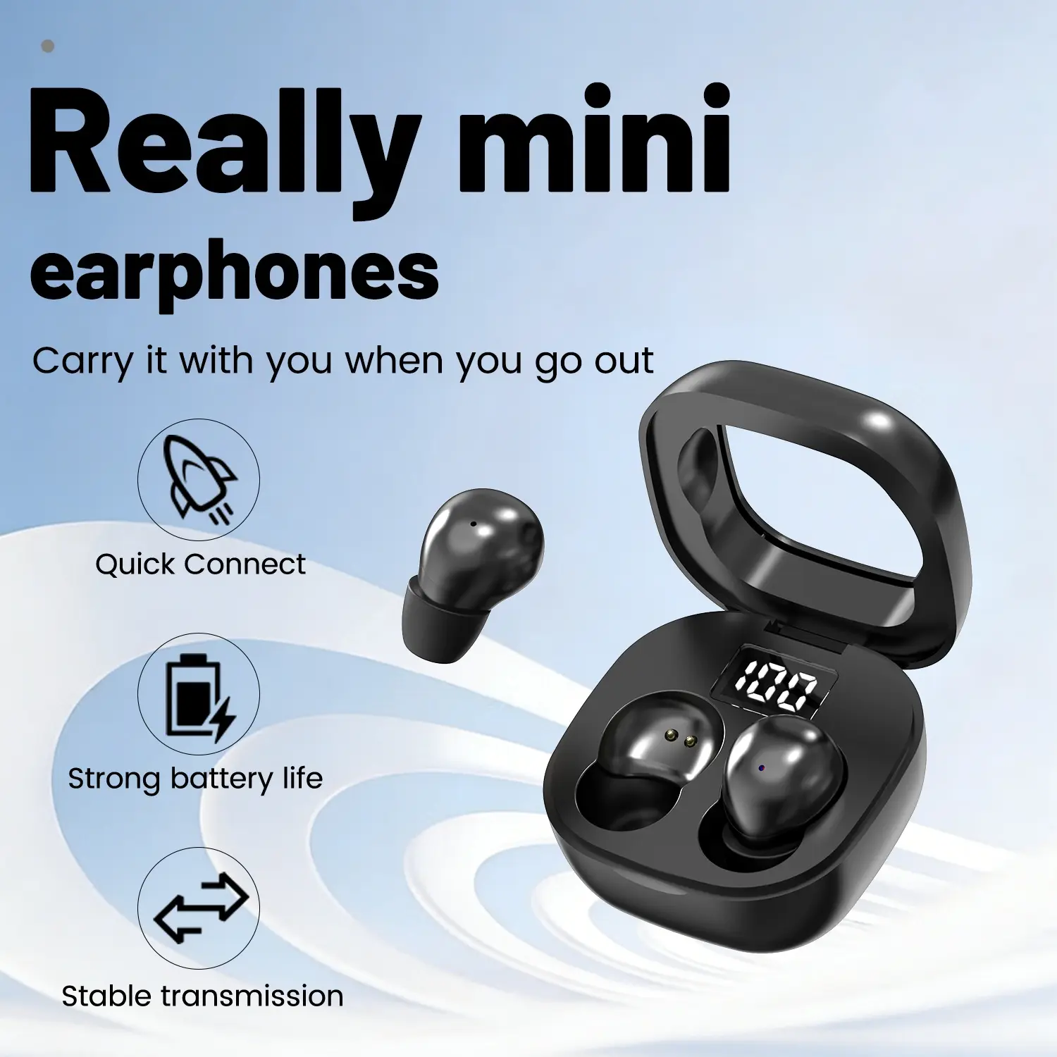 INSONIXN Invisible Built-In Bluetooth In-Ear Headphones - Ultra-Thin Compact Hidden Earbuds with 3D Stereo Audio, Low Latency, Dual Noise Cancellation, Sleep & Gaming Modes, IPX5 Water Resistant, Call Feature for Sports