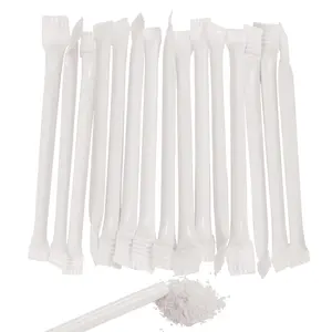 White Candy-Filled Straws - 240 Pc.