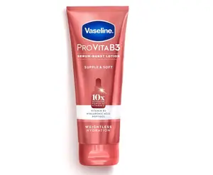 Vaseline Pro VitaB3 Serum Burst Lotion Supple & Soft Healthy, Hydrated Skin, Lightweight 10x Antioxidant Power of Vitamin C with Vitamin B3, Hyaluronic Acid & Peptides, 7.5 fl oz