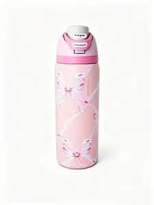 Owala  32oz Cute Pink  Water  | 24hr Cold, FreeSip Spout，Coquette Girl Hydration Essential: Pink  Stainless Steel  tiktokshopspringglowup blue bow coldest limitless bottle mate poinsettia