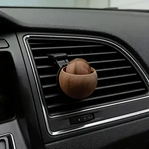 Original Handmade Car Diffuser Wood, Natural Walnut Color, Air Vent Essential Oil Diffuser, Car Perfume Diffuser, No Scent Included