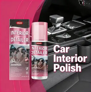 1/2/3Pack 100ml Car Interior Exteriors Detailer and Protectant, Suitable for Plastic, Rubber, Leather Cleaner, Quick Detailer, Automotive Care, Durable Protection Glossy, Car Accessory - User Friendly Trim Restorer, car detailing product, car cleaning kit