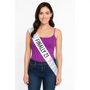 "Finally 21" Birthday Sash Multipack