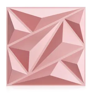 Aadesh 3D Wall Panel (Includes One Roll of Mounting Tape), Interior Wall Decor, Diagonal Diamond Diamond Textured Pattern for Living Room, Lobby, Bedroom, Hotel, Office, Game Room, TV Backsplash, 11.8 x 11.8 Inches (Approx. 30 x 30 cm)