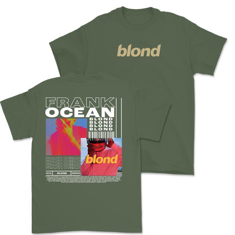 Frank Ocean BLOND Graphic Tee, Unisex Short Sleeve T-shirt, Casual Music Album Shirt for Daily Wear, Stylish Frank Ocean Blond Cover Design Top Womenswear