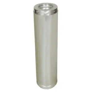 212 MAIN Selkirk Corporation SPR8L36P Superpro Factory-Built Wood-Burning Chimney - 8-in x 36-in, 304 Stainless Steel Brushed Inner & Outer Walls, Twist-Lock Joint, 1000F Rating, Lifetime Durability, Mineral Fiber Component