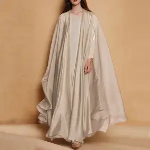 Satin Kimono + Slip On Dress