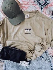 Mooody Embroidered Tee