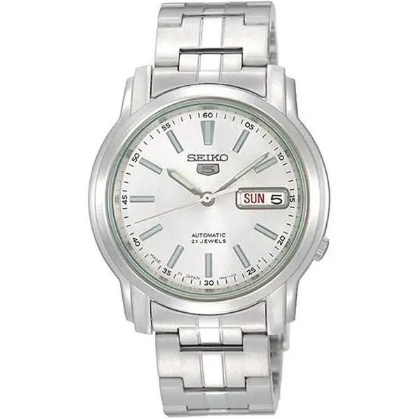 Seiko Series 5 Automatic White Dial Mens Watch SNKL75 SNKL75K1