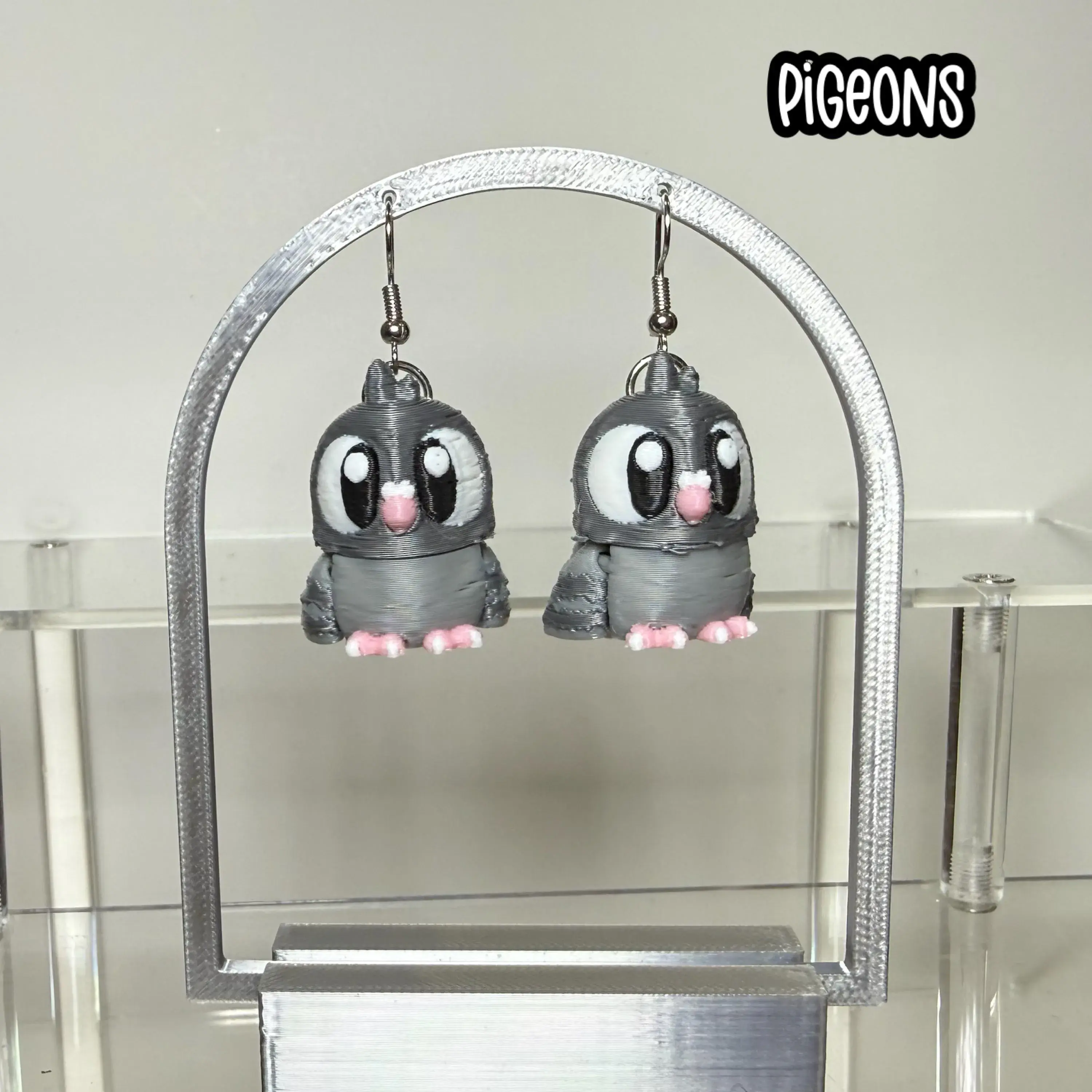 3D Printed Animal Earrings