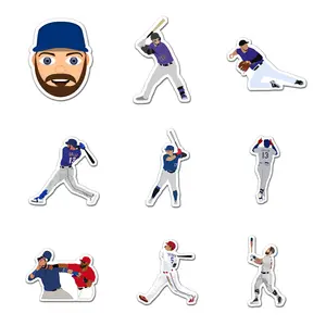 Texas Rangers Pack 9 PCS Sticker Vinyl, Sport Car Wall Kid Phone Book Stickers, Funny Sticker Decal Decor