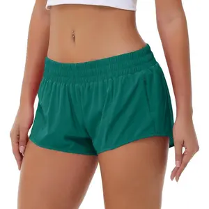 Lightweight Athletic Shorts for Women, Quick Dry Running Shorts with Zip Pocket and Liner Womens Gym Workout Shorts