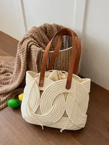 Simple Patchwork Shoulder Bag, Casual Large Capacity Daily Tote, Stylish Minimalist Design, Perfect for Everyday Use