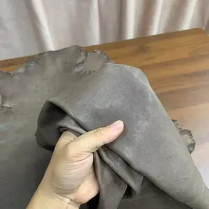 1pc Imported Full-Grain Washed Vegetable-Tanned Leather, 0.8mm Thick, Handmade Genuine Leather Fabric for DIY Projects