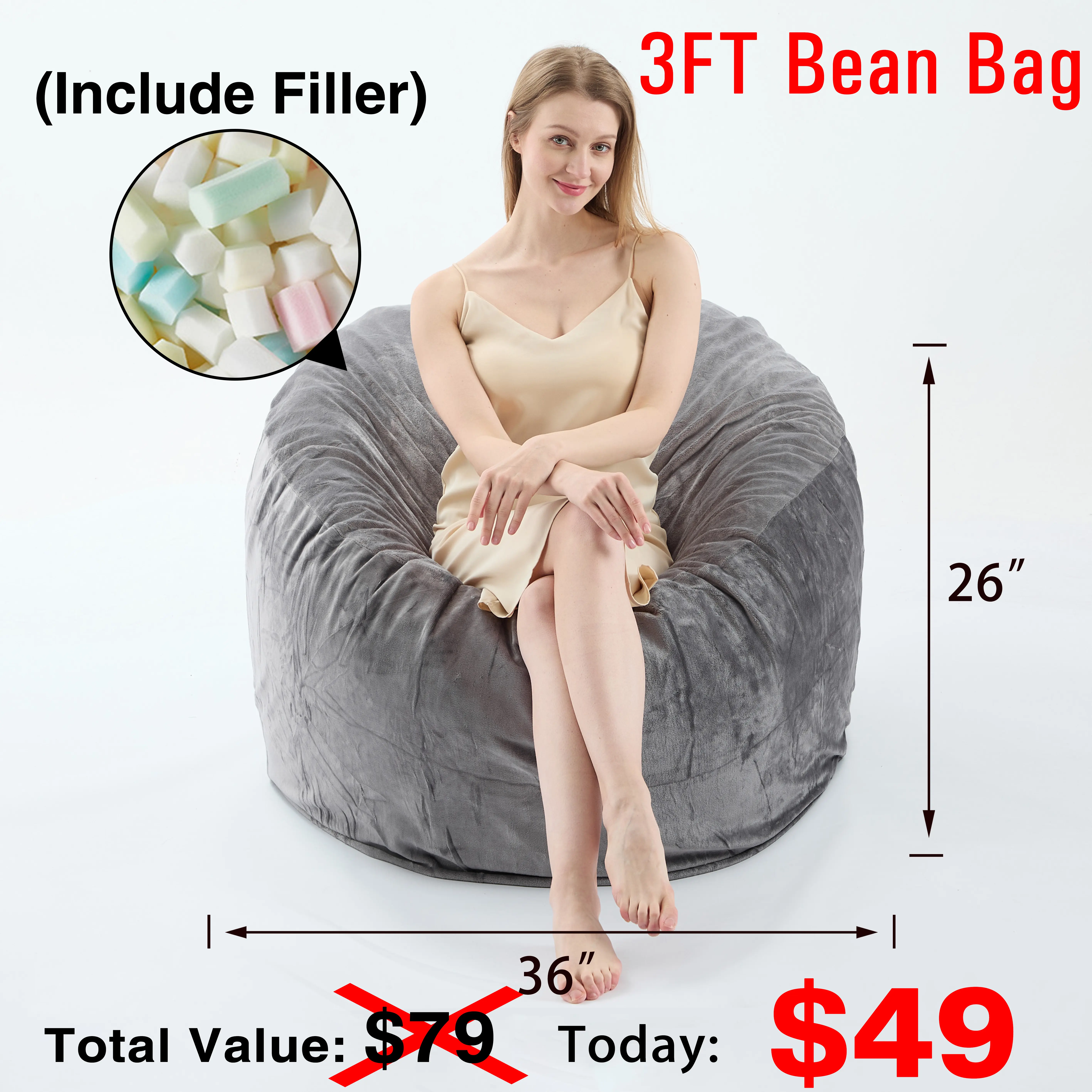 3FT Gray (Cover Filler)