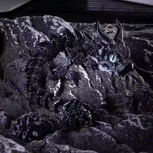 3D Printed Dragon Figurine, Collectible Figurines, Jointly Moveable Design, Home Decor Gift, Party Supplies, Graduation Present, Birthday Surprise