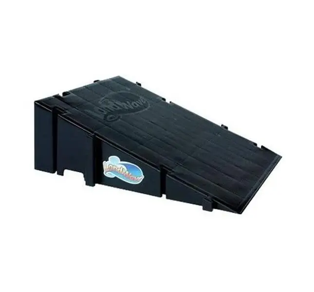 Landwave Single Ramp - Easy Assembly Skateboard Ramp for BMX Bikes & RC Cars - Made in USA - No Tools Required - Customizable Height Width Length